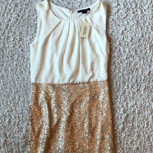 NWT Forever 21 gold sequin dress